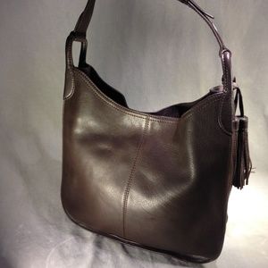 Polo Brown Leather Shoulder Bag